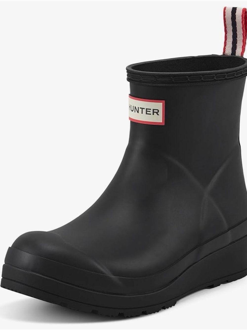 Hunter Women’s Play Short Rain Boot - black size 7